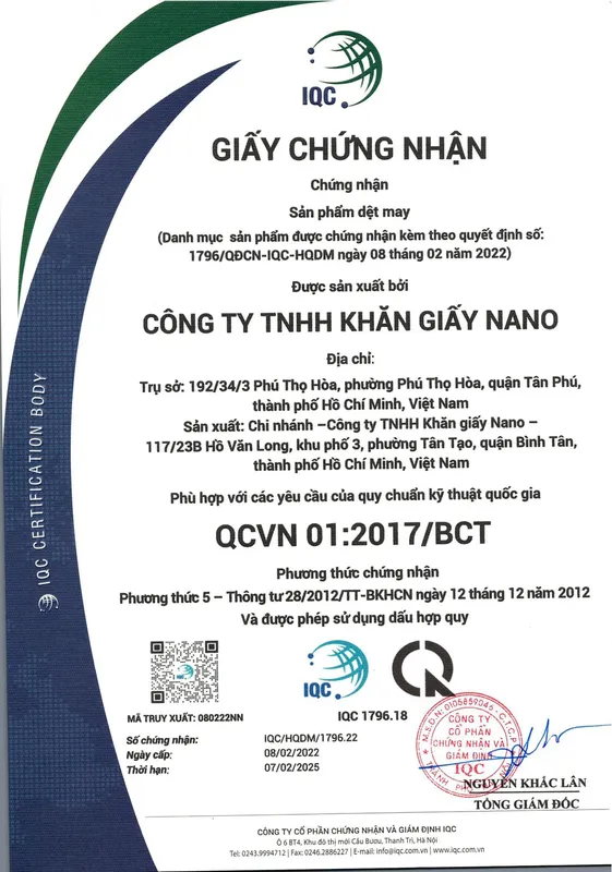 Sản phẩm 2022 09 26 13 45 hq khan uot vn 2022 — Công Ty TNHH Khăn Giấy Nano — MST 0304303976