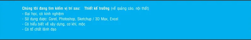 Sản phẩm slide tuyen dung 1320 — Quảng Cáo Tam Giang - Công Ty TNHH Quảng Cáo Tam Giang — MST 0304481263