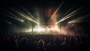Sản phẩm glowing stage light illuminates cheering rock fans generated by ai 300x171 — Thiết Bị Âm Thanh ánh Sáng Trường Thịnh - Công Ty Cổ Phần Kỹ Thuật Và Công Nghệ
Trường Thịnh — MST 0304604370
