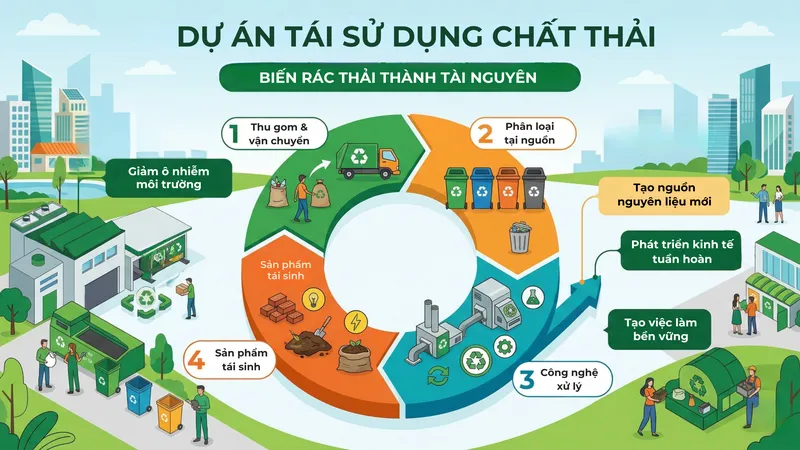 Sản phẩm du an tai su dung chat thai — Công Ty Cổ Phần Kỹ Thuật Môi Trường Thế Giới Xanh — MST 0304903187
