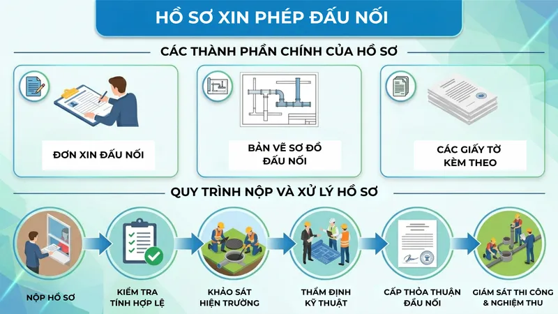 Sản phẩm ho so xin phep dau noi — Công Ty Cổ Phần Kỹ Thuật Môi Trường Thế Giới Xanh — MST 0304903187