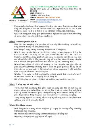 Sản phẩm hop dong van chuyen minh phuoc mau 3 1739526329 — Công Ty TNHH Thương Mại - Dịch Vụ - Vận Tải Minh Phước — MST 0304954914