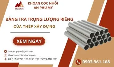 Sản phẩm bang tra trong luong rieng cua thep xay dung 10 1728067251 — Công Ty TNHH Xây Dựng Thương Mại Dịch Vụ An Phú Mỹ — MST 0304992211
