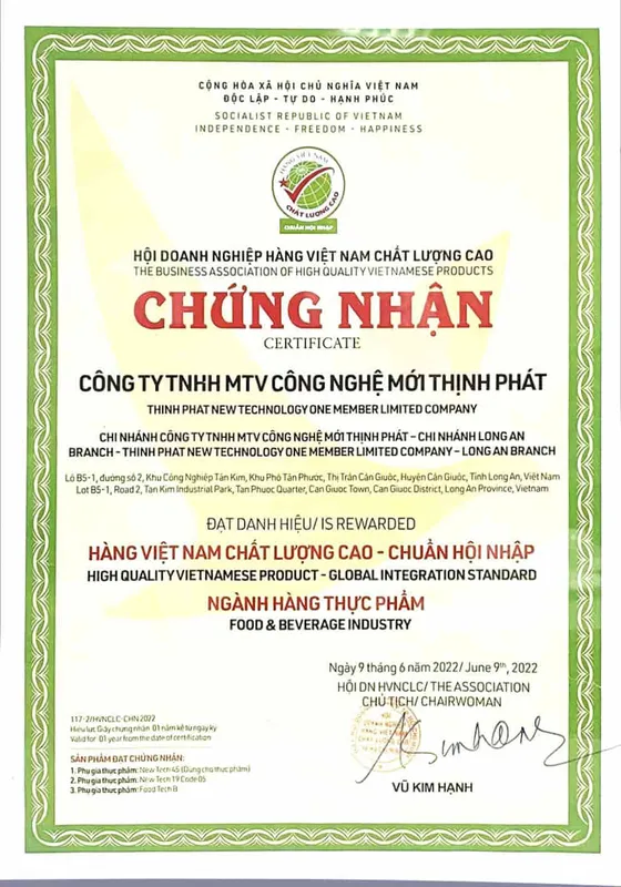 Sản phẩm hvnclc — Phụ Gia Thực Phẩm Trường Thịnh - Công Ty Cổ Phần Đầu Tư Xây Dựng Và Thương Mại
Trường Thịnh — MST 0305042967