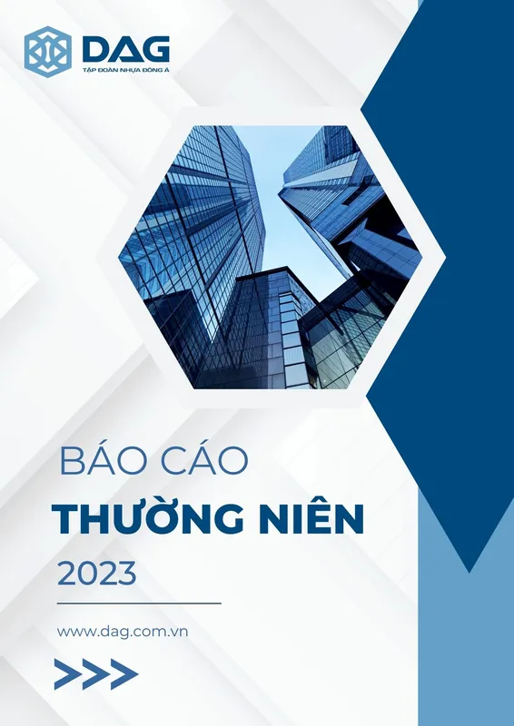 Sản phẩm White And Blue Modern Minimalist Annual Report — Công Ty TNHH Một Thành Viên Nhựa Đông Á — MST 0305056511
