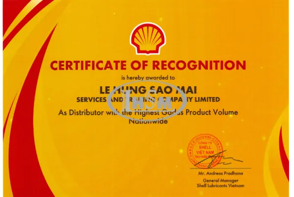 Sản phẩm shell gadus giai phap mo boi tron hieu suat cao tiet kiem chi phi bao tri — Công Ty TNHH Thương Mại Dịch Vụ Lê Hùng Sao Mai — MST 0305060518