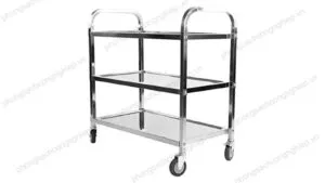 Sản phẩm xe đẩy inox 3 tầng HPTL TR3F 300x169 — Công Ty Cổ Phần Hùng Phương — MST 0305127378