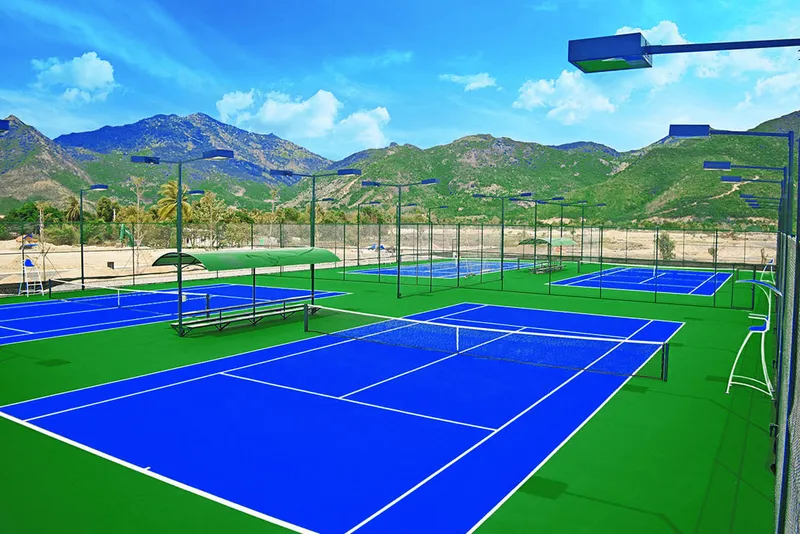 Sản phẩm thi cong san tennis 04 san tennis golden bay cam ranh — Công Ty TNHH Xây Dựng Thể Thao Anh Quí — MST 0305144736