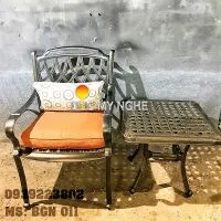 Sản phẩm ban ghe ban cong de ngoai troi phong khach san nhom duc bgn011 6276j2 — Công Ty TNHH Đúc Mỹ Nghệ — MST 0305254383