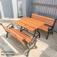 Sản phẩm ban ghe gang duc go cam xe ngoai troi san vuon dep o hcm bgg005 10354j2 — Công Ty TNHH Đúc Mỹ Nghệ — MST 0305254383