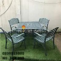 Sản phẩm ban ghe hop kim nhom duc san vuon ngoai troi nha hang bgn009 6253j2 — Công Ty TNHH Đúc Mỹ Nghệ — MST 0305254383