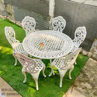 Sản phẩm ban ghe ngoai troi nhom duc 1 ban 6 ghe san vuon son tinh dien bgn003a 11517j2 — Công Ty TNHH Đúc Mỹ Nghệ — MST 0305254383