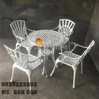 Sản phẩm ban ghe ngoai troi nhom duc nha hang khach san bgn008 6247j2 — Công Ty TNHH Đúc Mỹ Nghệ — MST 0305254383