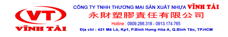 Sản phẩm  nv — Công Ty TNHH Thương Mại Sản Xuất Nhựa Vĩnh Tài — MST 0305307691