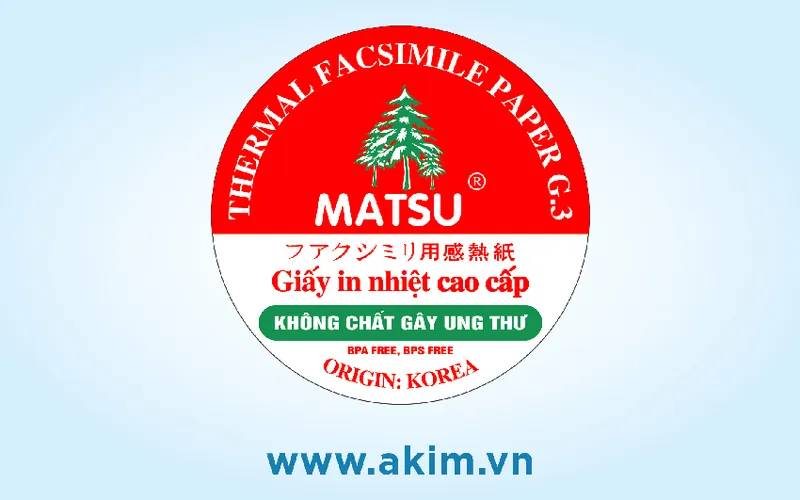 Sản phẩm tem giay nhiet matsu new 1 — Công Ty TNHH Sản Xuất Thương Mại Á Kim — MST 0305429675