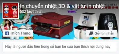 Sản phẩm facbook like page — In Chuyển Nhiệt Tân Hoa Mỹ Lệ - Công Ty TNHH Tân Hoa Mỹ Lệ — MST 0305610560