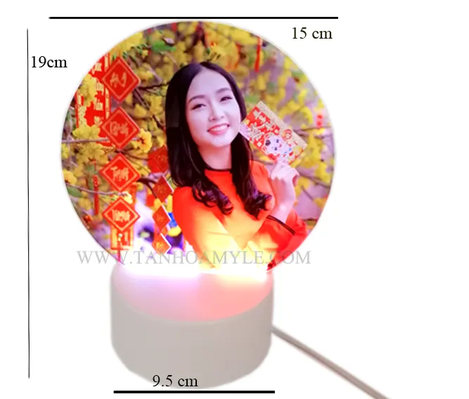 Sản phẩm led mika tron — In Chuyển Nhiệt Tân Hoa Mỹ Lệ - Công Ty TNHH Tân Hoa Mỹ Lệ — MST 0305610560