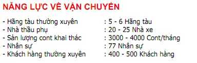 Sản phẩm 2 — Vận Chuyển Container — MST 0305810873