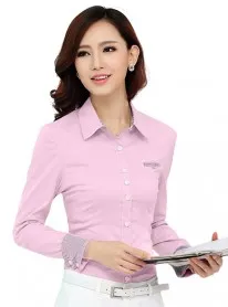 Sản phẩm ao so mi nu cong so mau hong phan 16201 206x278 — Công Ty TNHH MTV May Đo Đồng Phục Lê Chiến — MST 0305985457