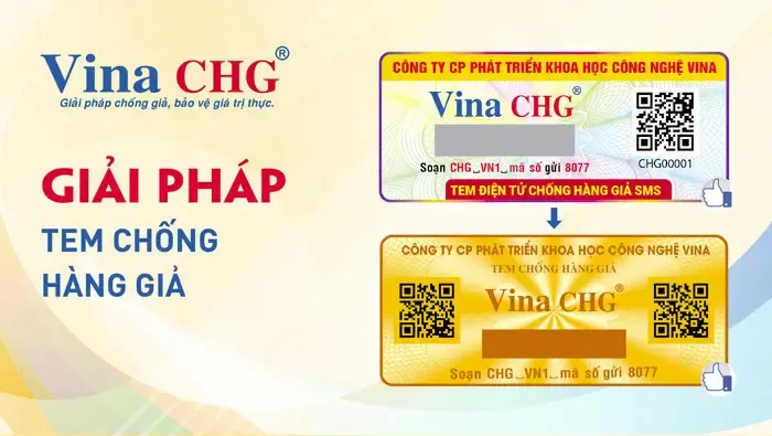 Sản phẩm giai phap tem chong hang gia — Công Ty Cổ Phần Phát Triển Khoa Học Công Nghệ VINA — MST 0306182501
