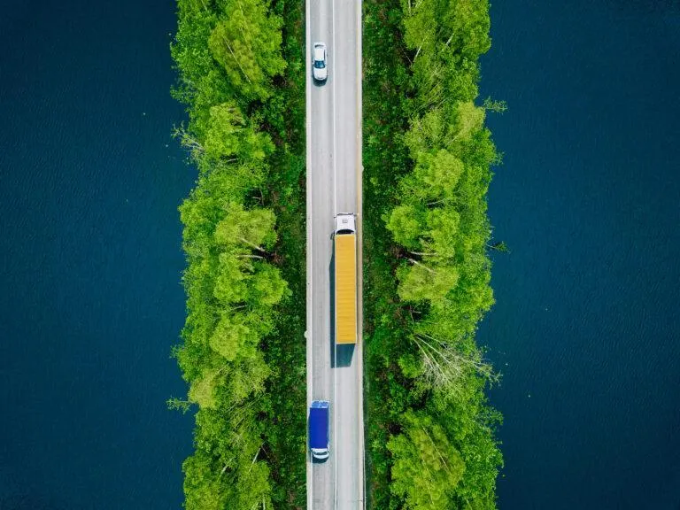Sản phẩm aerial view of heavy truck and cars on asphalt roa 2026 01 09 08 48 58 utc 1 768x576 — Vận Chuyển Clasquin - Công Ty TNHH Clasquin Việt Nam — MST 0306382892