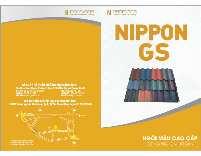 Sản phẩm 2 2 — Ngói Màu Nippon GS - Công Ty Cổ Phần Thương Mại Nắng Vàng — MST 0307083359