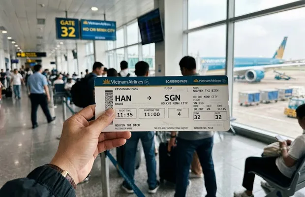 Sản phẩm ve may bay di sai gon — Công Ty Cổ Phần Việt Nam Booking — MST 0308042348