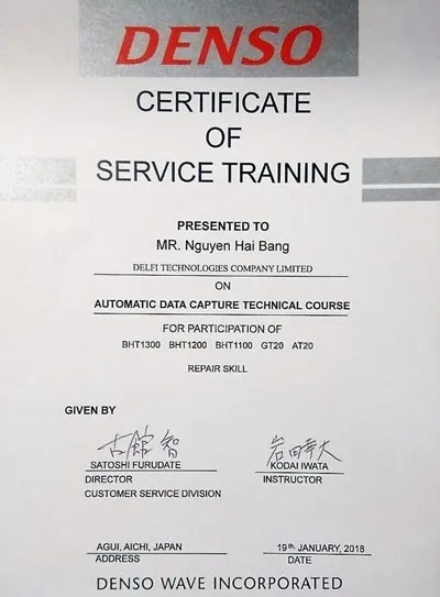 Sản phẩm delfi la trung tam bao hanh doc quyen cua denso tai vn 872 — Công Ty TNHH Delfi Technologies — MST 0308722142