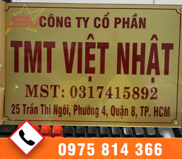 Sản phẩm bang mica 4 — Khắc Dấu Sao Việt - Công Ty TNHH Một Thành Viên Dịch Vụ Khắc Dấu Sao Việt — MST 0309030948