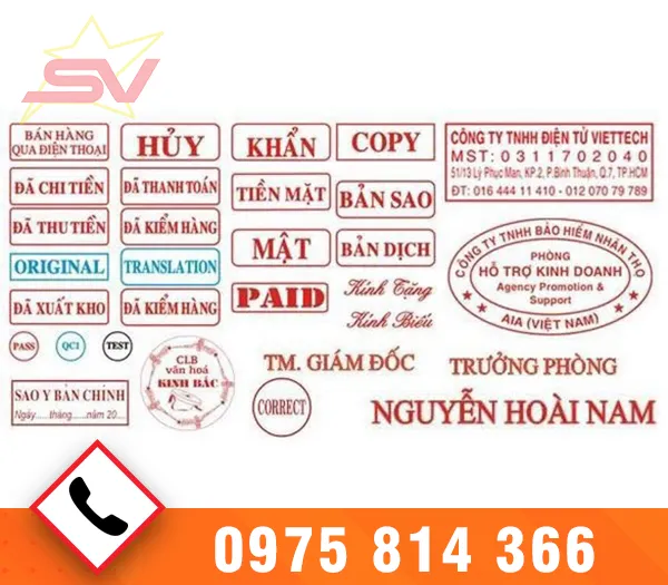 Sản phẩm 12 — Khắc Dấu Sao Việt - Công Ty TNHH Một Thành Viên Dịch Vụ Khắc Dấu Sao Việt — MST 0309030948