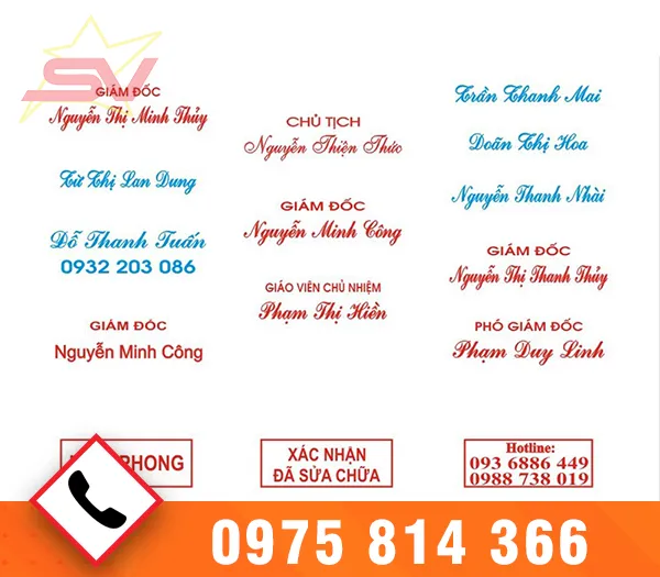 Sản phẩm 24 — Khắc Dấu Sao Việt - Công Ty TNHH Một Thành Viên Dịch Vụ Khắc Dấu Sao Việt — MST 0309030948