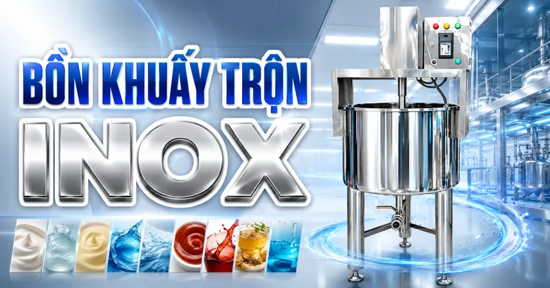 Sản phẩm bon khuay tron inox — Công Ty TNHH Máy Móc Thiết Bị Tân Sao Bắc á — MST 0309077343
