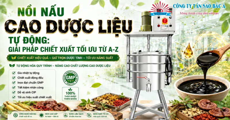 Sản phẩm noi nau cao duoc lieu — Công Ty TNHH Máy Móc Thiết Bị Tân Sao Bắc á — MST 0309077343
