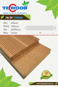 Sản phẩm san go ngoai troi tecwood tws140 cedar1758785693_thumb — Công Ty TNHH Xây Dựng Trang Trí Nội Thất Kiến Tâm — MST 0309113351