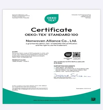 Sản phẩm Cert 2_bnc — Công Ty TNHH TM Lê Minh Quân - BNC Nonwoven Vietnam — MST 0309183694
