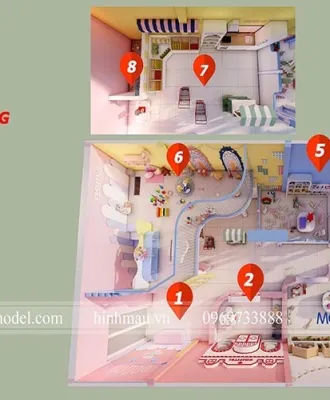 Sản phẩm khu vui choi tre em trong quan cafe tphcm long an binh duong dong nai 7677 — Công Ty TNHH Thiết Kế Hình Mẫu — MST 0309272633