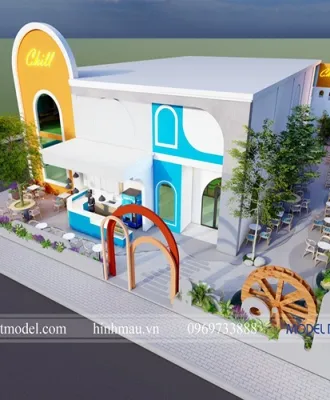 Sản phẩm mau thiet ke quan cafe san vuon dep 3861 — Công Ty TNHH Thiết Kế Hình Mẫu — MST 0309272633