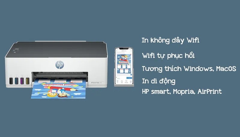 Sản phẩm may in HP Smart Tank 215 chinh hang — Thiết Bị Văn Phòng Quốc Kiệt - Công Ty TNHH Sản Xuất Thương Mại Và Dịch Vụ Quốc
Kiệt — MST 0309369635