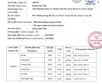 Sản phẩm duong goi hop ve sinh 3349 — Công Ty TNHH Thương Mại Dịch Vụ Công Nghệ Nam Tinh — MST 0309381985
