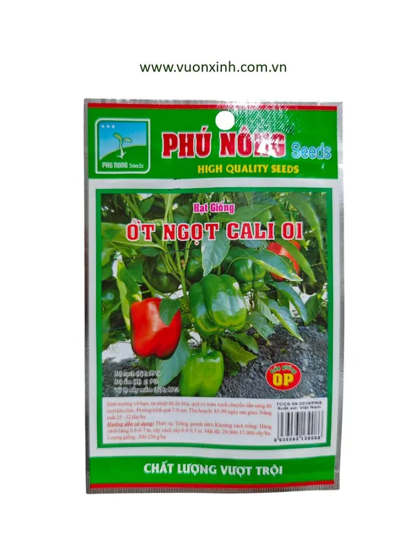 Sản phẩm Ot Ngot Cali 01 — Công Ty TNHH Thương Mại Dịch Vụ Vườn Xinh — MST 0309441747