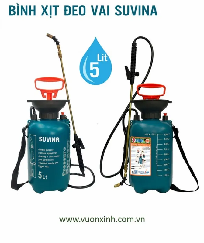 Sản phẩm binh xit suvina 5 lit voi keo dai 7675 — Công Ty TNHH Thương Mại Dịch Vụ Vườn Xinh — MST 0309441747