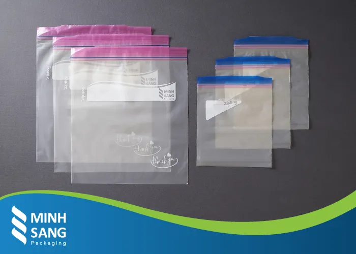 Sản phẩm 2 tui zipper — Túi Tái Chế GRS Minh Sang - Công Ty TNHH Sản Xuất - Thương Mại Minh Sang — MST 0309579456