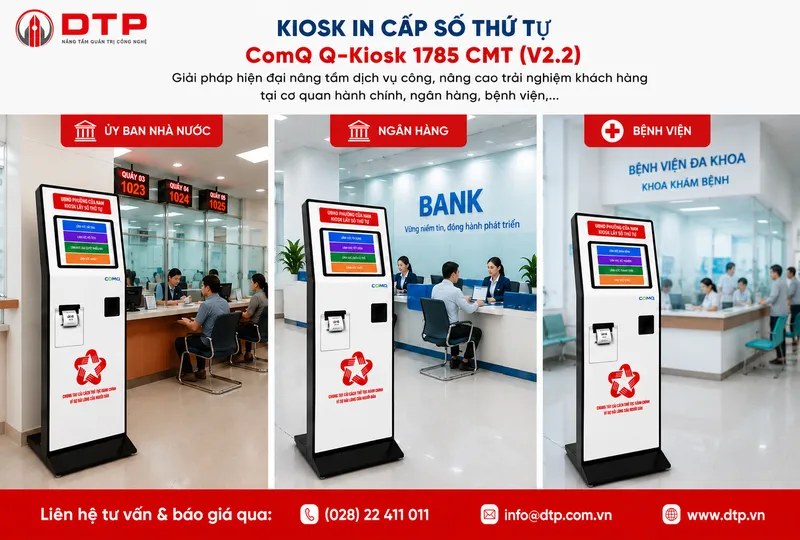 Sản phẩm kiosk lay so tu dong — Công Ty Cổ Phần DTP — MST 0309587979