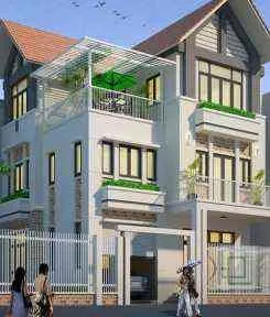 Sản phẩm du an.Thiet ke.thiet ke biet thu.biet thu 2 tang 8x20 tai long an.1tnsp_227 — Công Ty TNHH Tư Vấn Thiết Kế Và Xây Dựng Sao Vàng — MST 0309780524