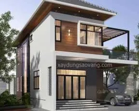 Sản phẩm du an.Thiet ke.thiet ke biet thu.biet thu 2 tang anh trung bien hoa.mt1_saovangnsp_239 — Công Ty TNHH Tư Vấn Thiết Kế Và Xây Dựng Sao Vàng — MST 0309780524