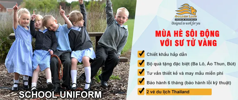 Sản phẩm dong phuc hoc sinh chat luong hay gia re 2 — Công Ty TNHH May Sư Tử Vàng — MST 0309906897