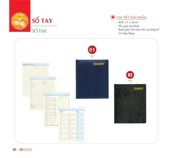 Sản phẩm small_1699245301_TD43 — In Lịch Đại Phước Thịnh - Công Ty TNHH Sản Xuất Thương Mại Đại Phước Thịnh — MST 0309940778