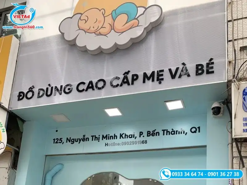 Sản phẩm bang hieu thoi trang tre em 21 — Công Ty CP SX TM & DV Quảng Cáo Việt — MST 0309966180
