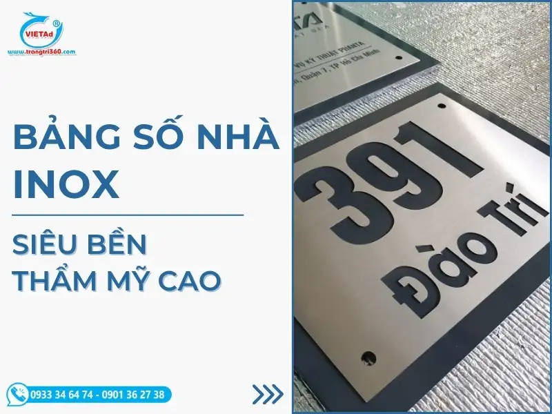 Sản phẩm bang so nha inox — Công Ty CP SX TM & DV Quảng Cáo Việt — MST 0309966180