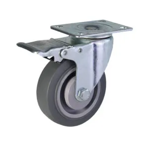 Sản phẩm Banh xe day nhua TPR BXD102 xoay co khoa 300x300 — Công Ty TNHH Sản Xuất Thương Mại Dịch Vụ Hiện Đại — MST 0309982471